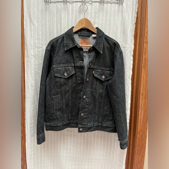 Levi’s Ex-Boyfriend Fringe Trucker Jacket size L - Picture 10 of 12